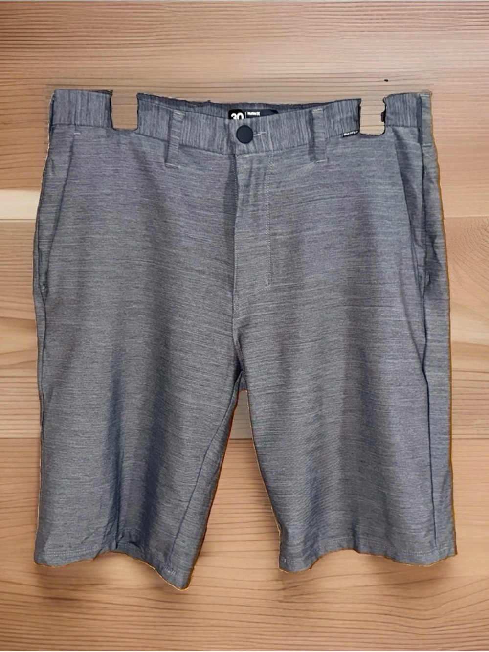 Hurley Men's Heather Gray Flat Front Shorts